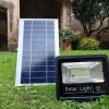 Foco LED solar 25W con placa solar - luz Calida