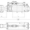 Tercer punto hidráulico CBM CAT-3 Vástago Ø50 mm