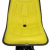 Asiento amarillo para tractor John Deere base inclinada