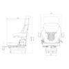 Asiento Grammer Compacto Basic S con Suspensión Mecánica MSG 83/511 - Tela